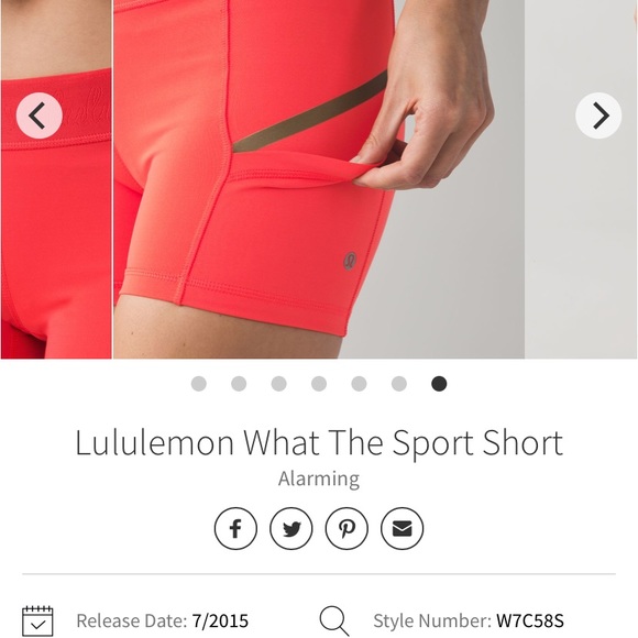 ISO WHAT THE SPORT SHORTS LULULEMON - Picture 4 of 8